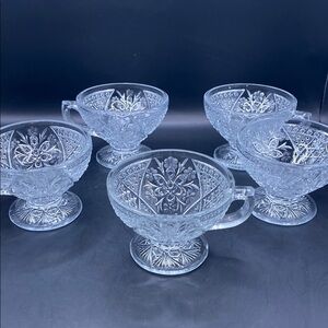 Early American pattern glass pattern Rosette With Pinwheels by Indiana Glass
